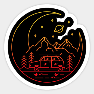 Space Vacation Sticker